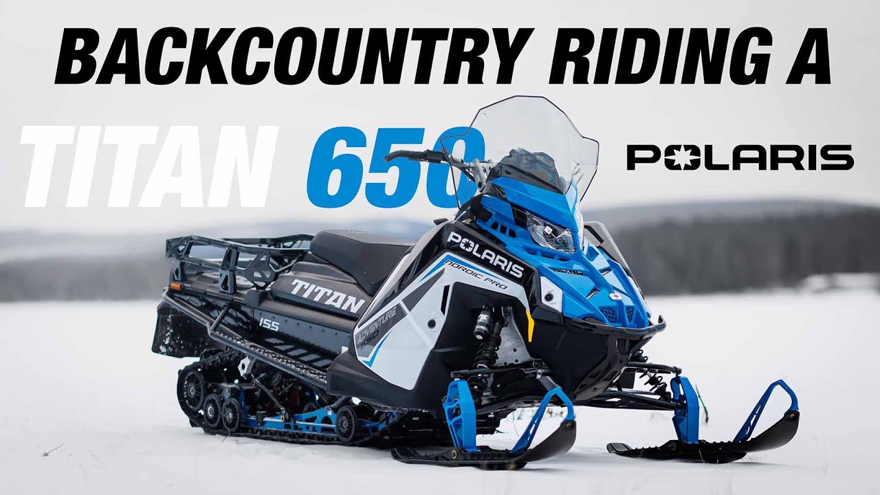 BREDBAND PÅ FJÄLLET ! Backcountry riding Polaris titan 650 | heavy snow | Hemavan