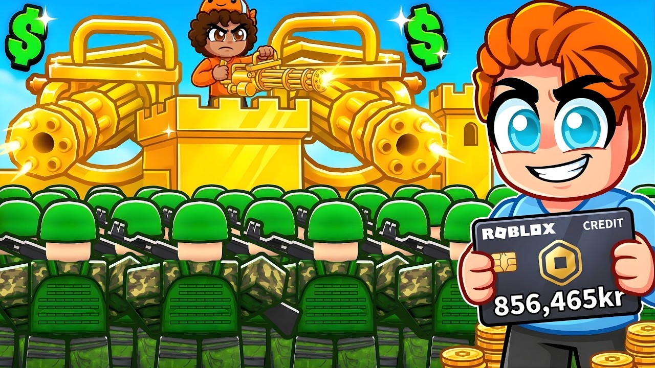 Spenderar 856,465kr För Att Bygga DEN SÄKRASTE ROBLOX BASEN..