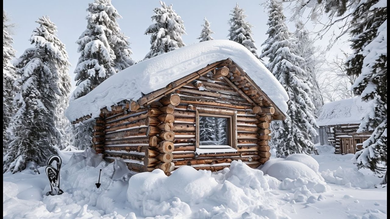 Living OFF GRID in a Secluded Log Cabin with My Wife