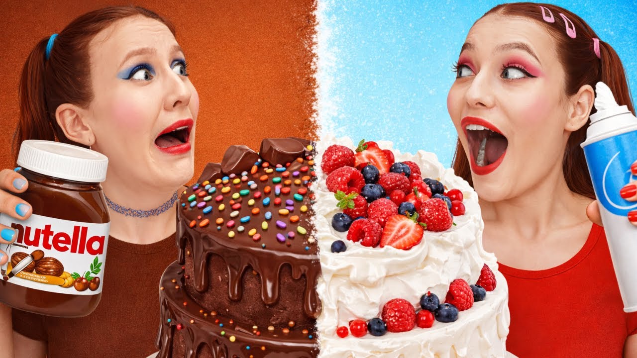 Desafio ALIMENTOS DE UMA COR 🍫🍓 Edição Doce por 123 GO! DESAFIO