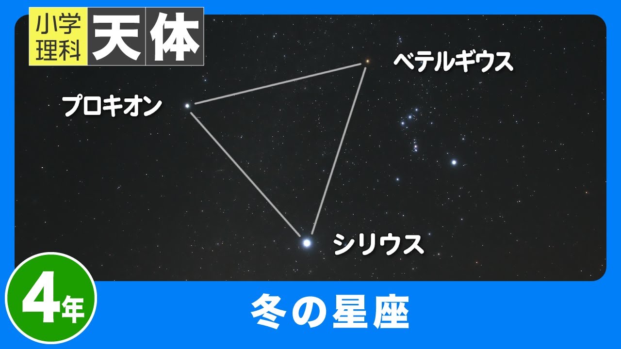 小学理科 天体｜４年｜冬の星座