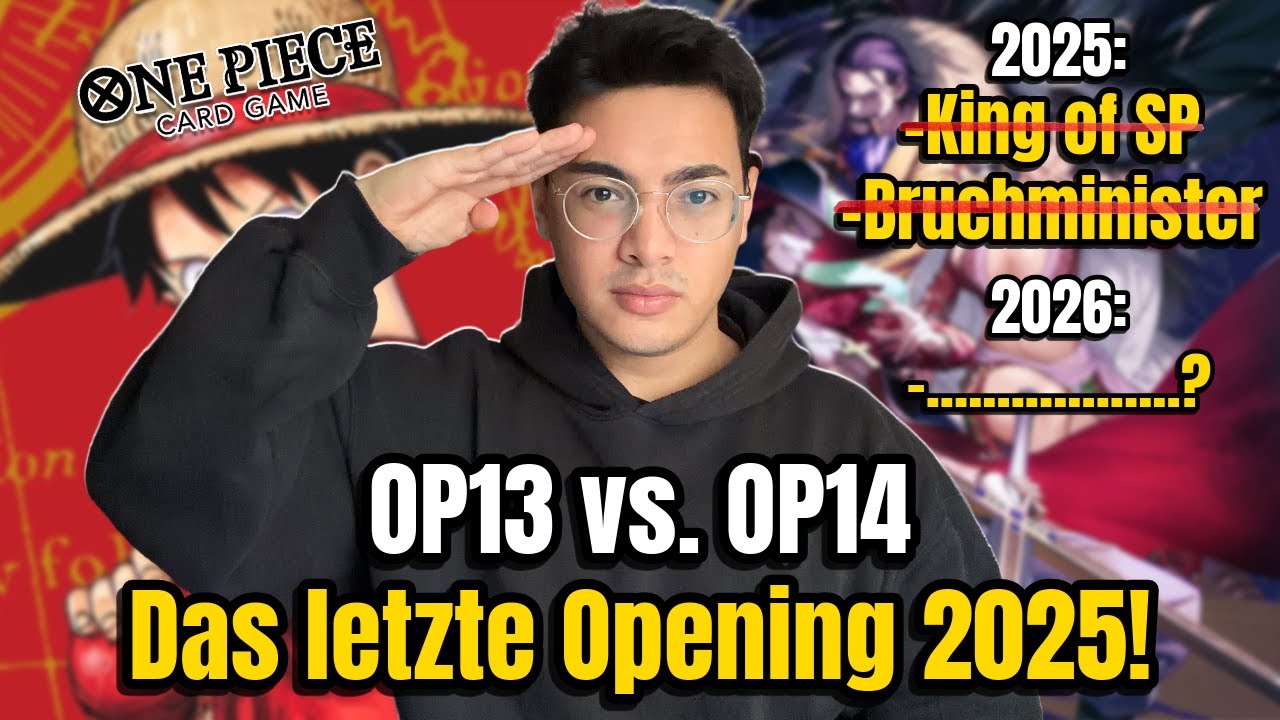 OP13 vs OP14 - DAS letzte Display Opening 2025! | One Piece TCG Deutsch