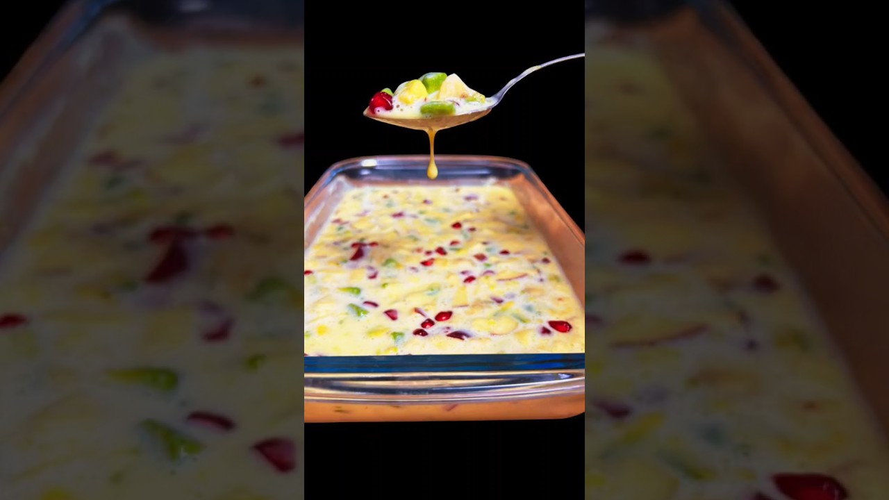 Fruit Custard Dessert For Ramadan 2024 #shorts