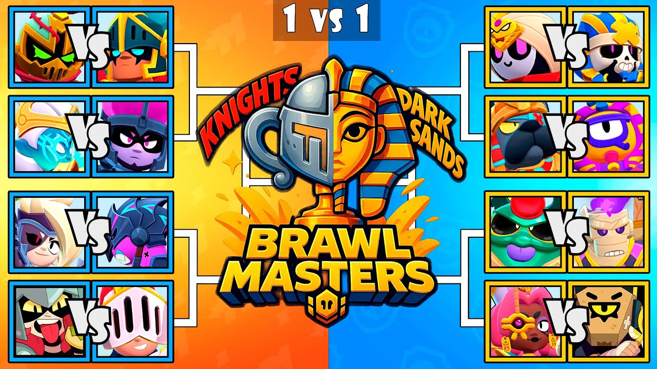 KNIGHTS vs DARK SANDS | Who Is The Best Brawler | Brawl Stars Tournament | New Skins