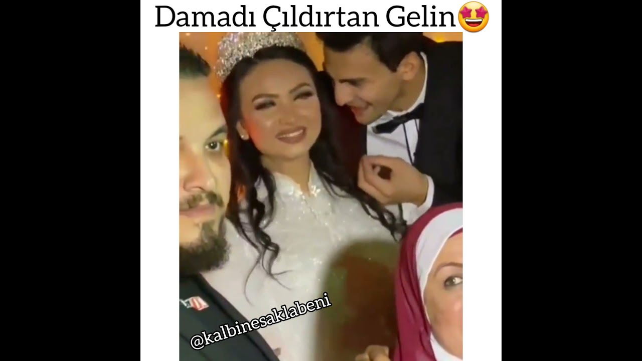 Damadı &Ccedil;ıldırtan Gelin🤩 #kalbinesaklabeni #duygusalvideolar #askvideolari #ask #d&uuml;ğ&uuml;n #gelin #damat