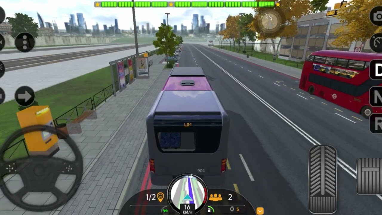 Bus Simulator Game London Street 2 Stoppage