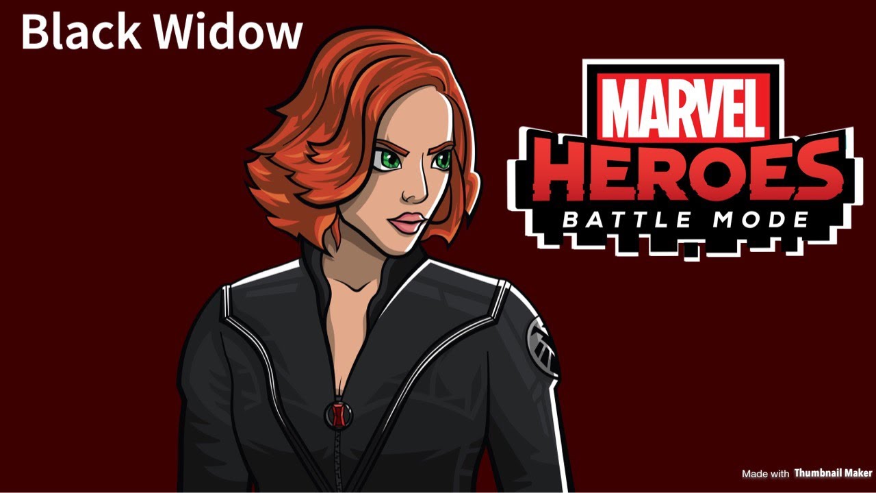 BLACK WIDOW - Marvel Heroes: Battle Mode - Acrobatic Avenger! Skills, Animations, and Friendships!