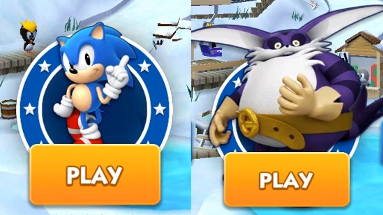 Sonic Dash Android Gameplay - CLASSIC SONIC VS BIG #2
