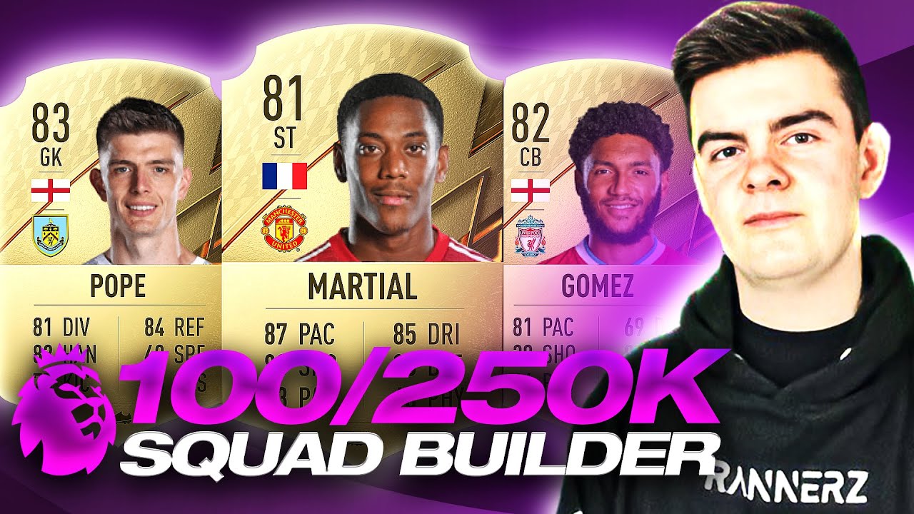 BEST Premier League 100K & 250K Starter Team - FIFA 22 Ultimate Team