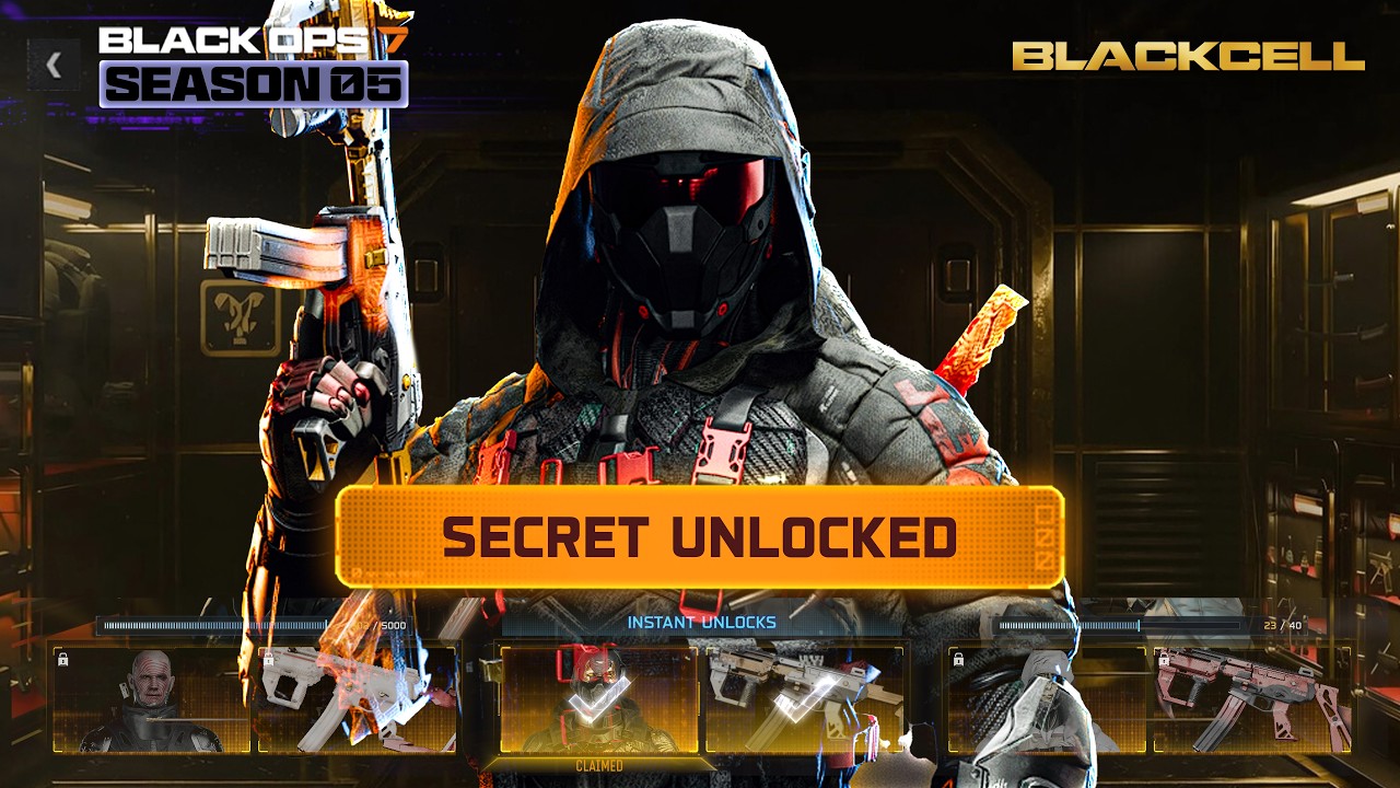 Получите ВСЕ СЕКРЕТНЫЕ награды Blackcell БЫСТРО&hellip; (ПРОСТЫЕ испытания события - Black Ops 7 Сезон 5