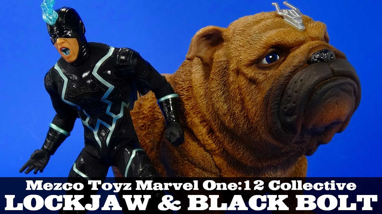 Mezco Black Bolt and Lockjaw Inhumans Marvel One:12 Collective Action Figure Review