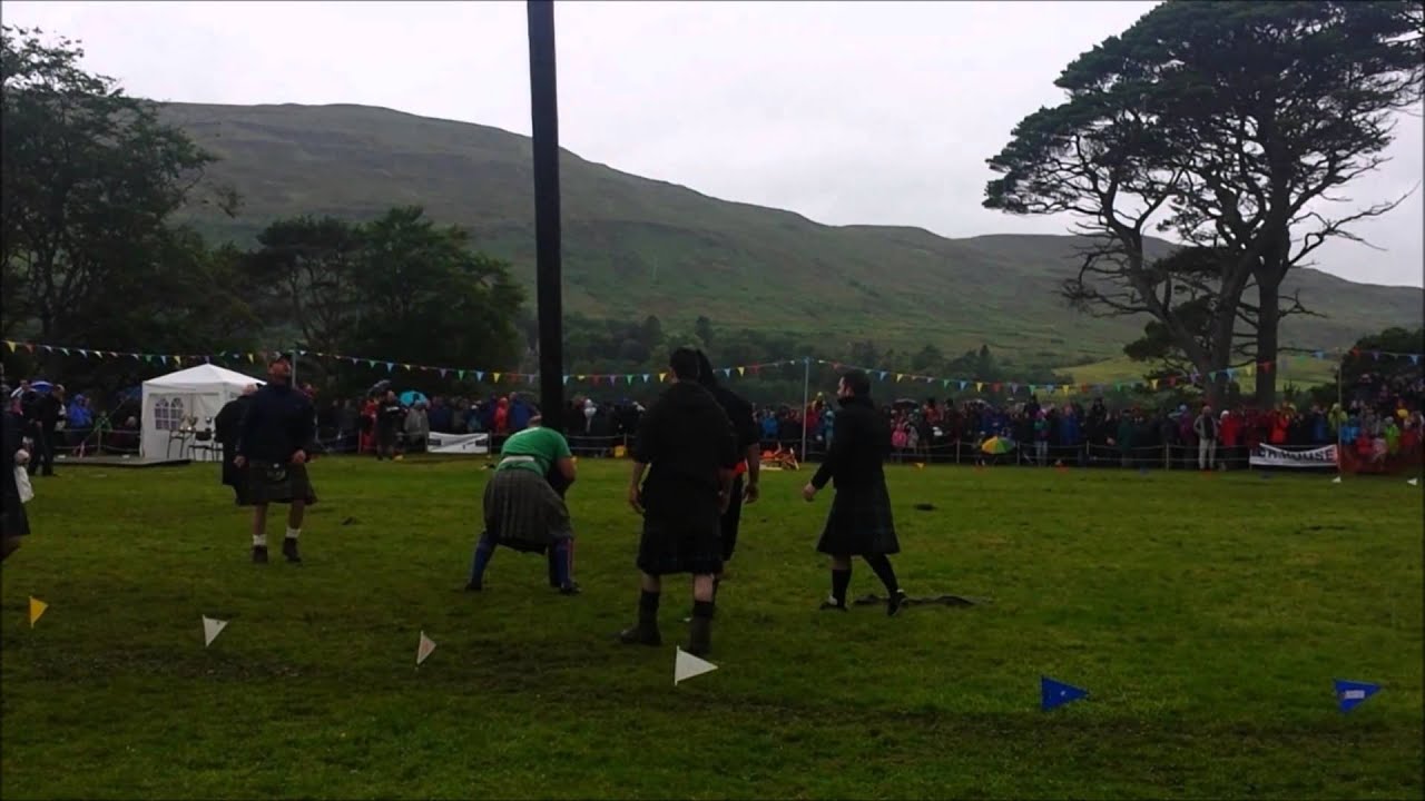 Skye, Portree Highland Games, 5th August 2015  Caber Tossing (Napalm Death soundtrack)
