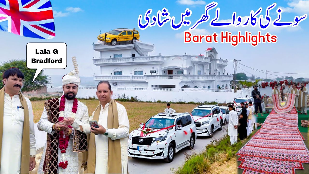 Wedding in Lala g Bradford House 😍 || Traditional Barat in Unique style || Luxury Wedding 😱