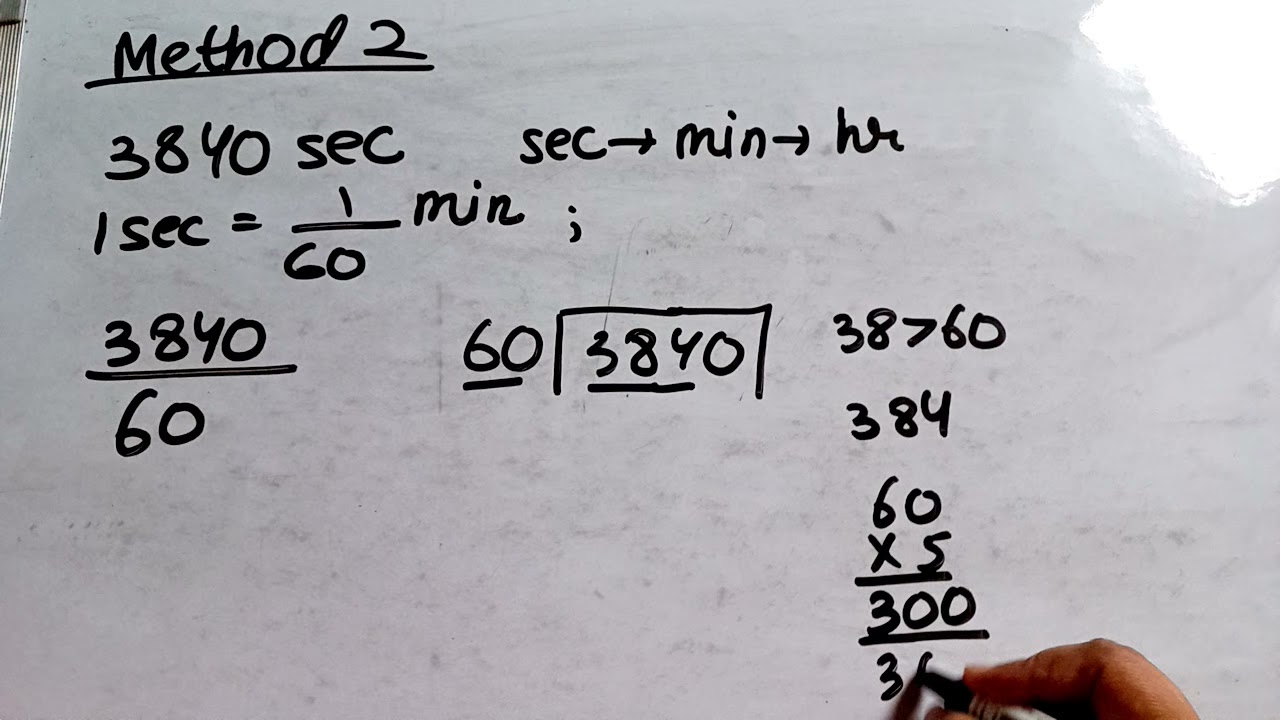 convert seconds into hours seconds and minutes