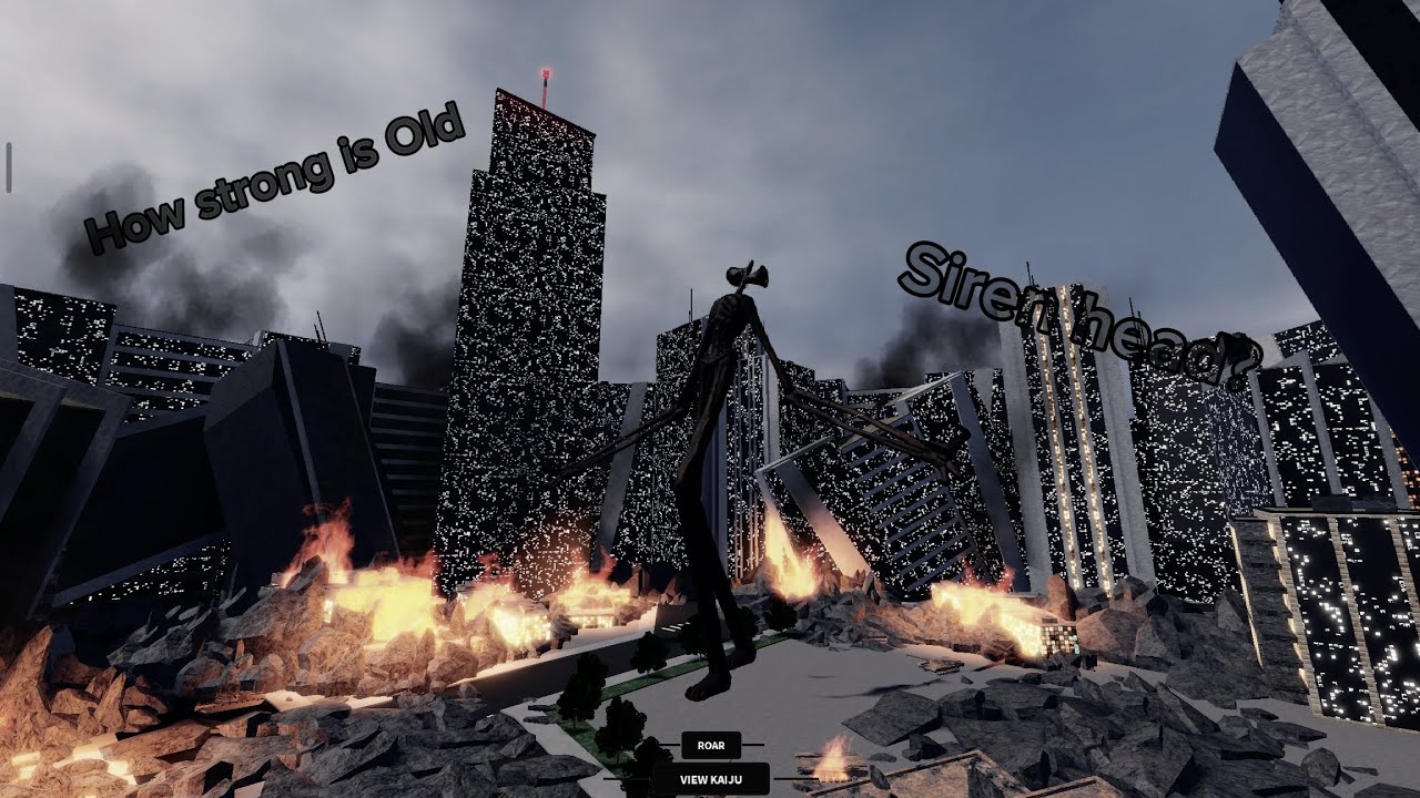 Old Siren head gameplay! (Kaiju bloodbath) Roblox