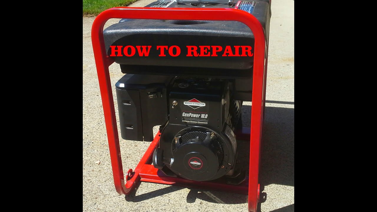HOW TO DIAGNOSE, FIX and REPAIR a GENERATOR That Will Not START - BRIGGS WILL NOT RUN.