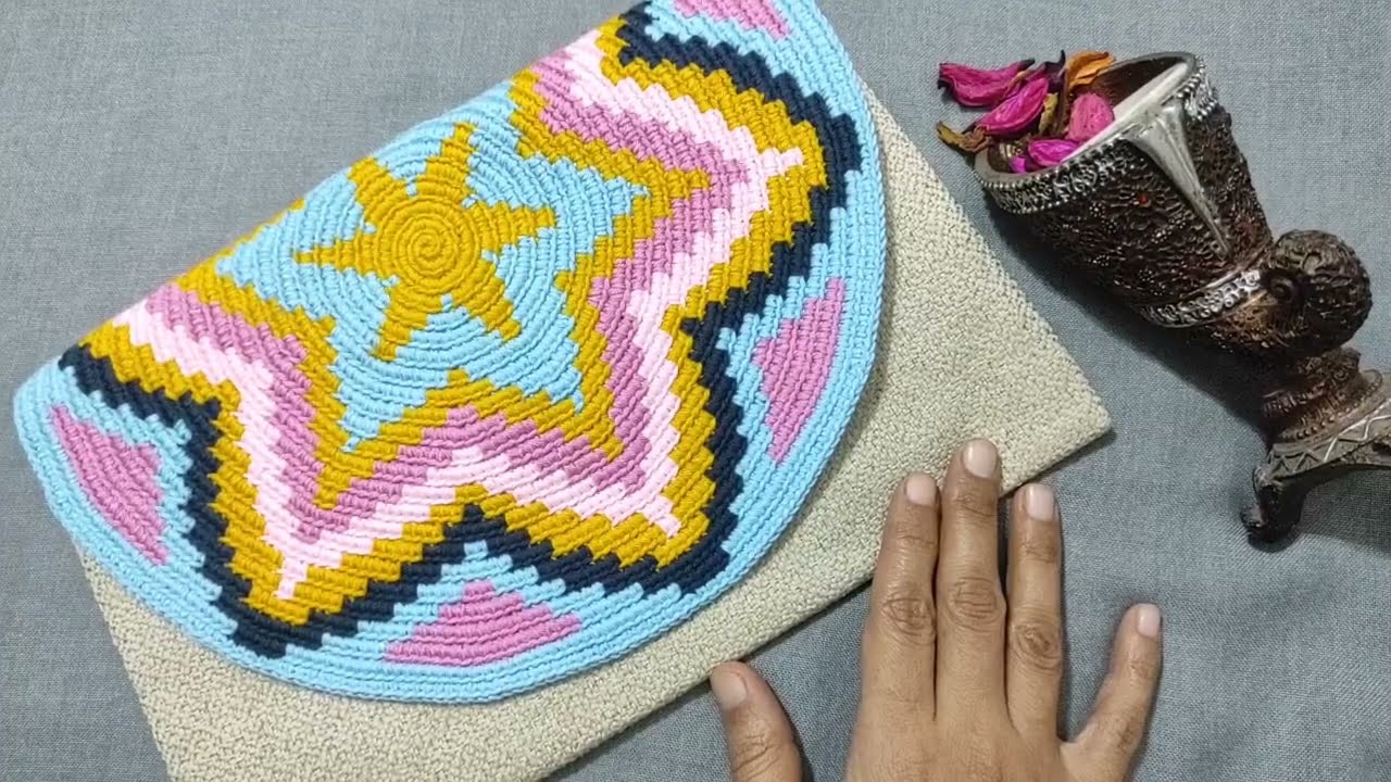 تابستري/ كلاوتش جديد قماش كتان مع غطاء تابستري ، فكرة وتنفيذ 👌 New clutch with tapestry cover