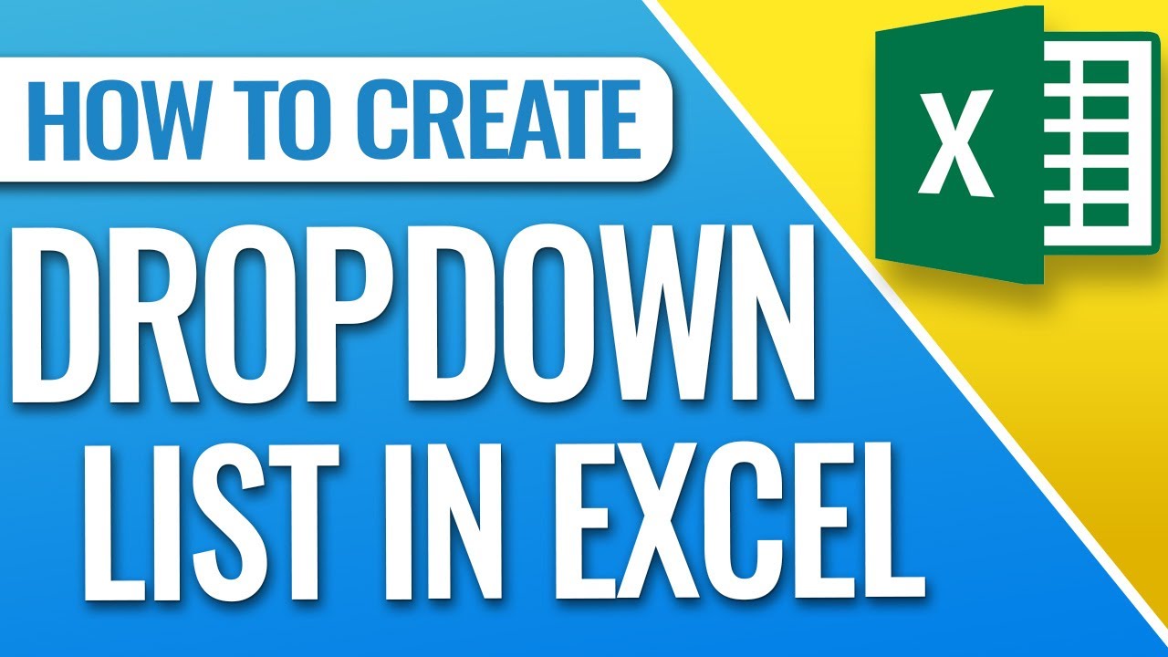 How to Create a Dropdown List in Microsoft Excel