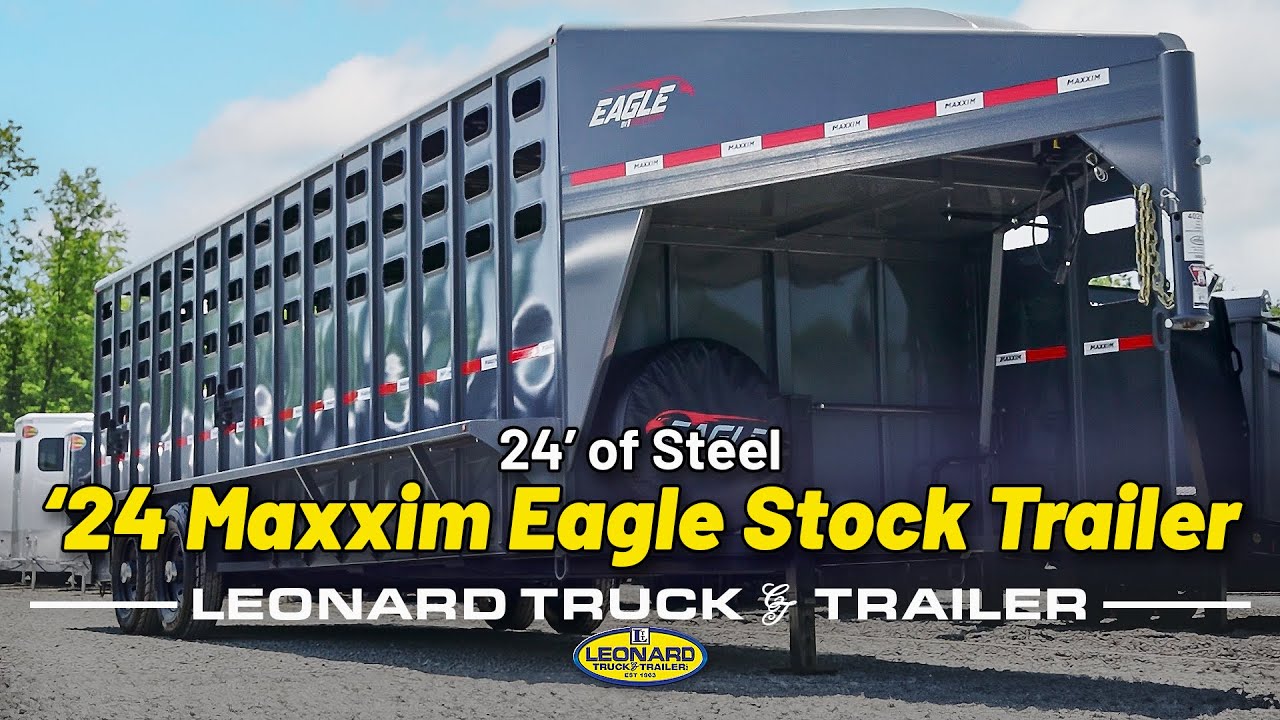 24 FEET OF STEEL - Maxxim's Eagle Punchside Stock Trailer