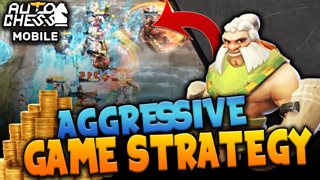 PERFECT GAME (100 HP ❤️) with Aggressive LEVELLING + ROLLING | Auto Chess Mobile