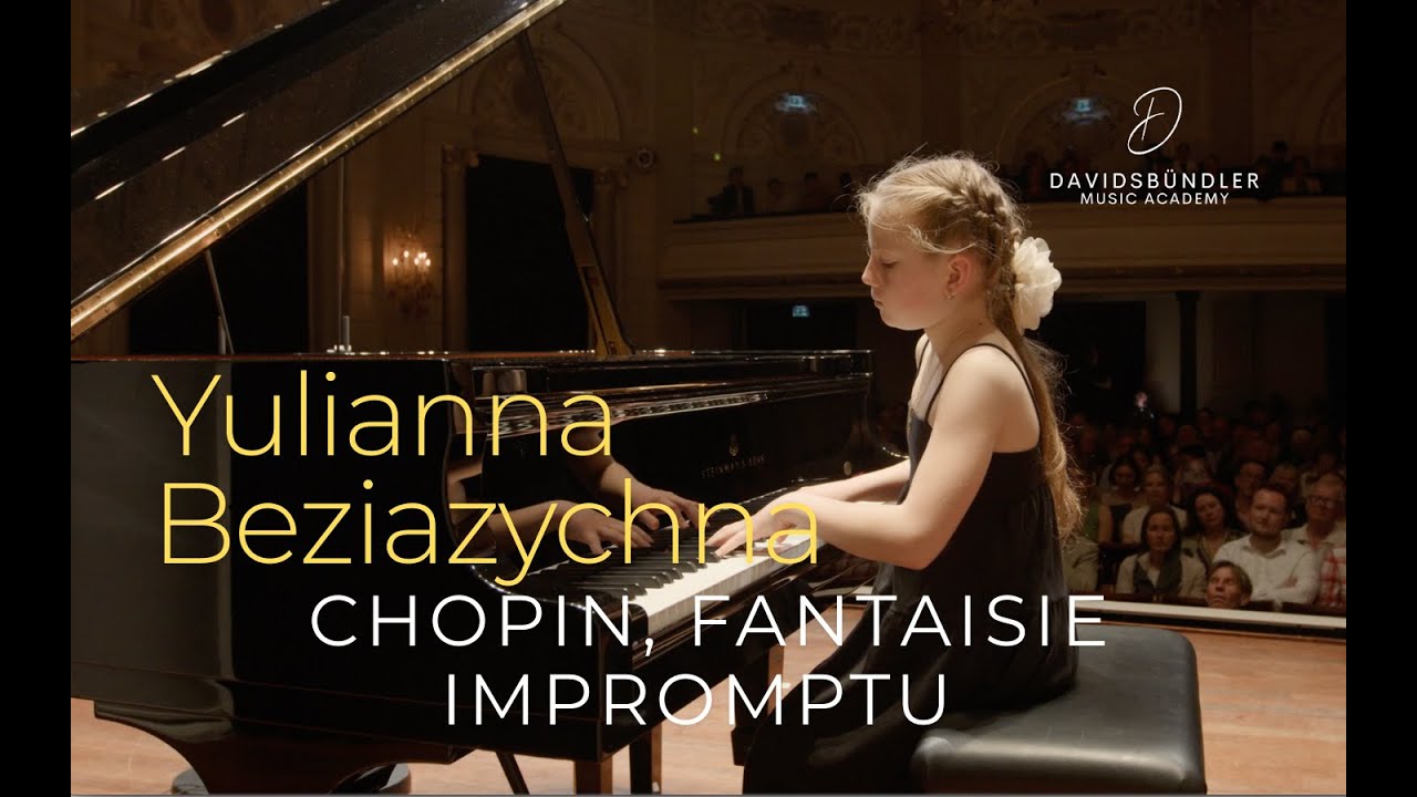 Yulianna Beziazychna | Chopin, Fantaisie Impromptu | Davidsbündler Feest Concert