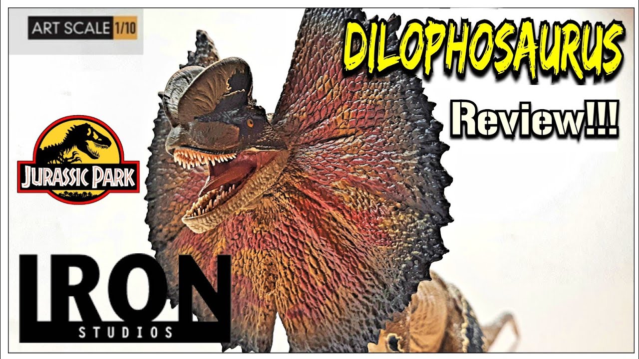 2020 Iron Studios Jurassic Park 1:10 Art Scale Dilophosaurus Review!!!