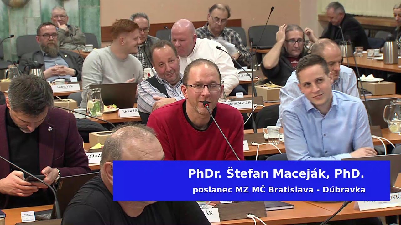 TV záznam - 06. zasadnutie MZ MČ Bratislava -  Dúbravka 19.12.2023