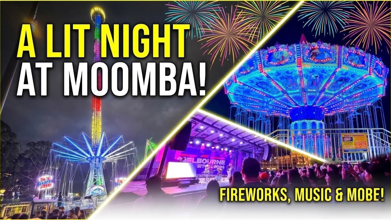 A LIT NIGHT AT MOOMBA FESTIVAL✨: Lights, Music, Fireworks and some crazy crowds 🎇 😍!!!