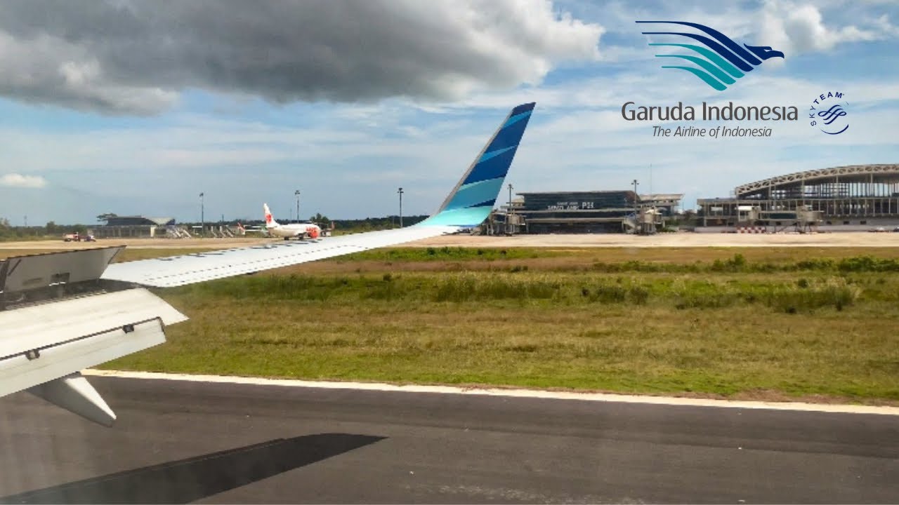 FULL APPROACH & LANDING | Garuda Indonesia B737-800(NG) Landing at Pangkalpinang
