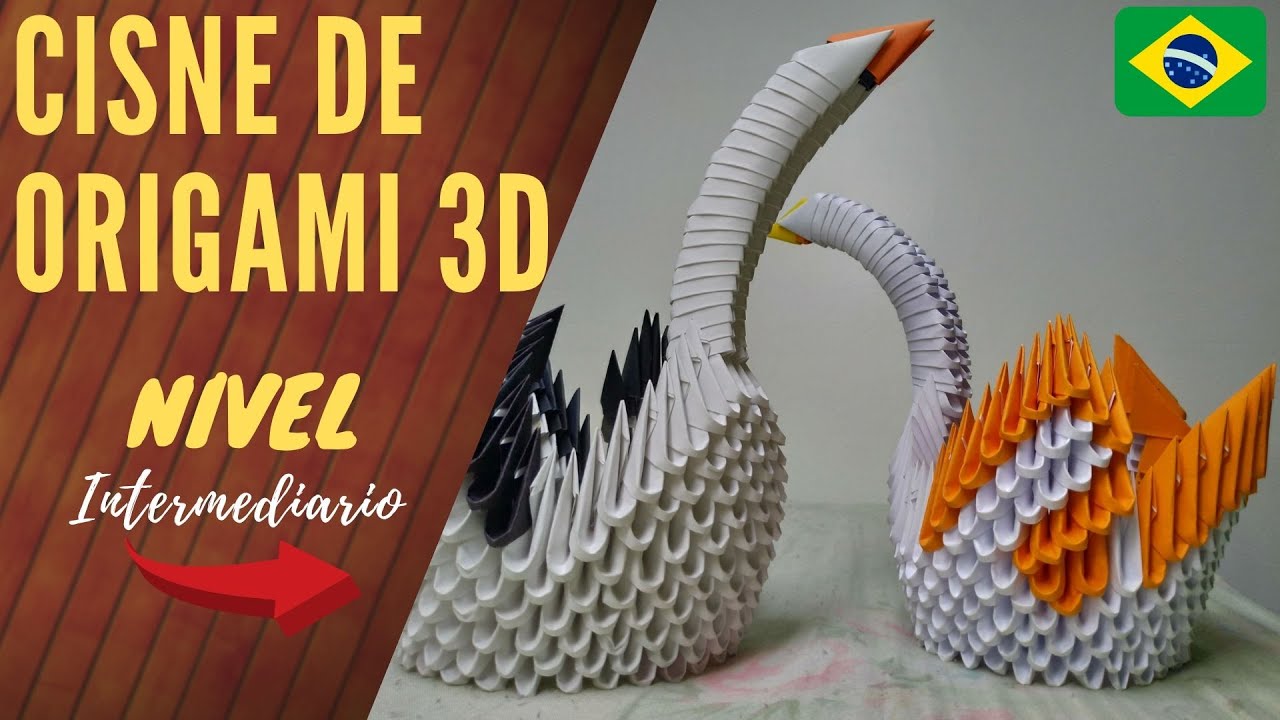 Como fazer Cisne ORIGAMI 3D