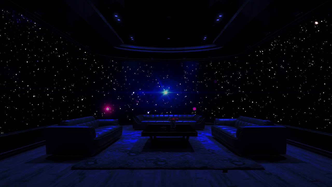 Starship Relaxing Quarters | Tranquil Deep Space Ambience – Smooth Brown Noise | 8 Hours