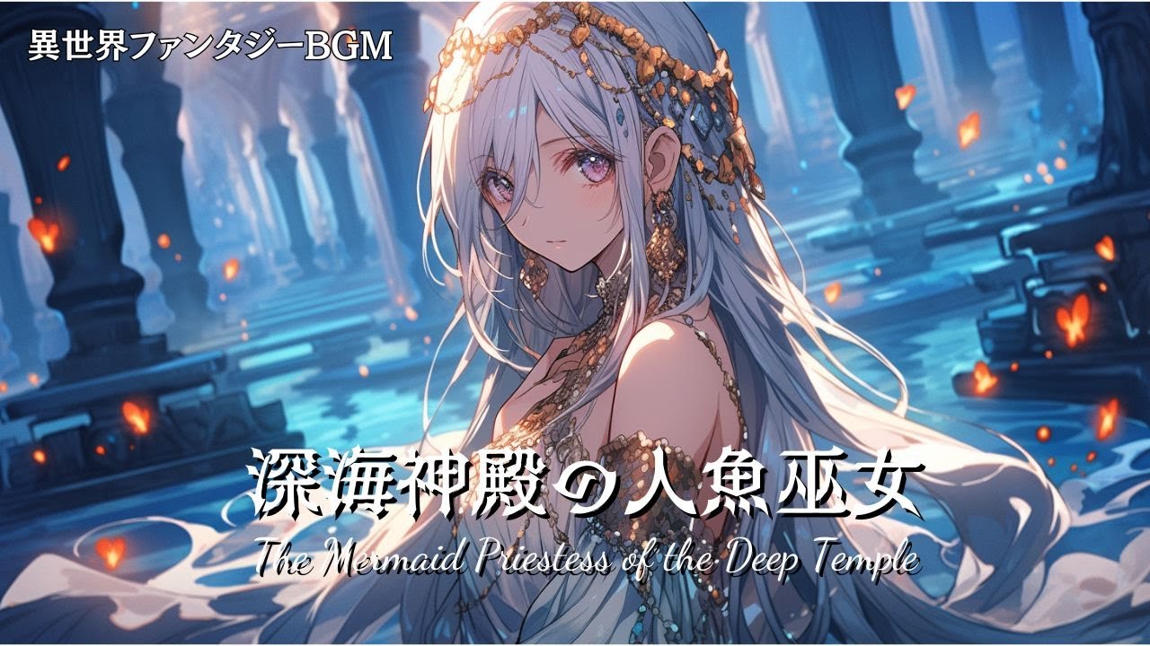 【幻想BGM・ケルト音楽】深海神殿の人魚巫女｜The Mermaid Priestess of the Deep Temple｜水の祈りと静寂の幻想