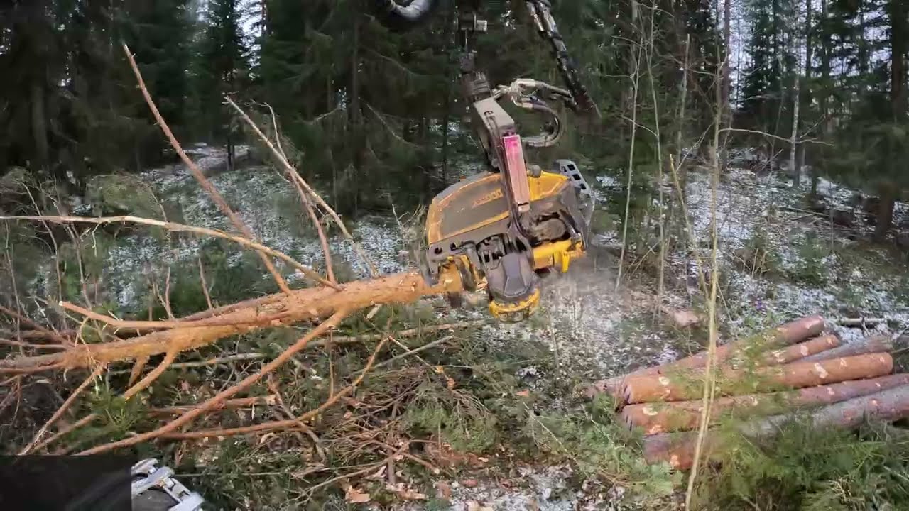 Vähän taas sekametsä avohakkuuta tällä viikolla. Ponsse Scorpion K H7 AC FC