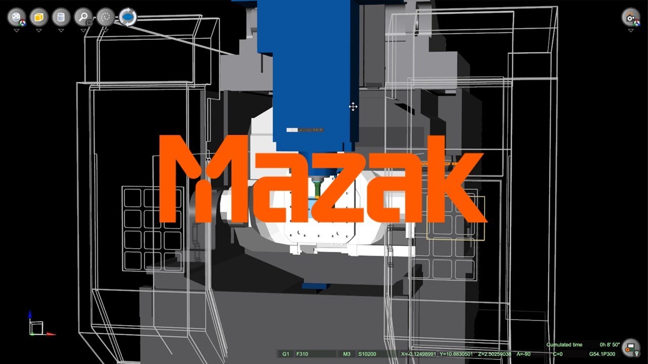 MAZAK VARIAXIS Machine Tool CNC Simulation with NCSIMUL