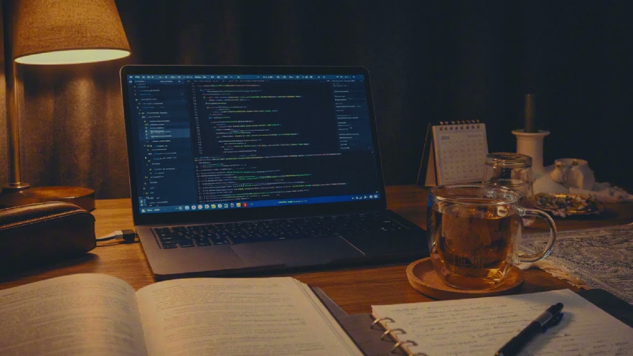 Jazz for Working Alone | Quiet Solo Piano Jazz | Warm Desk Lamp Night Focus