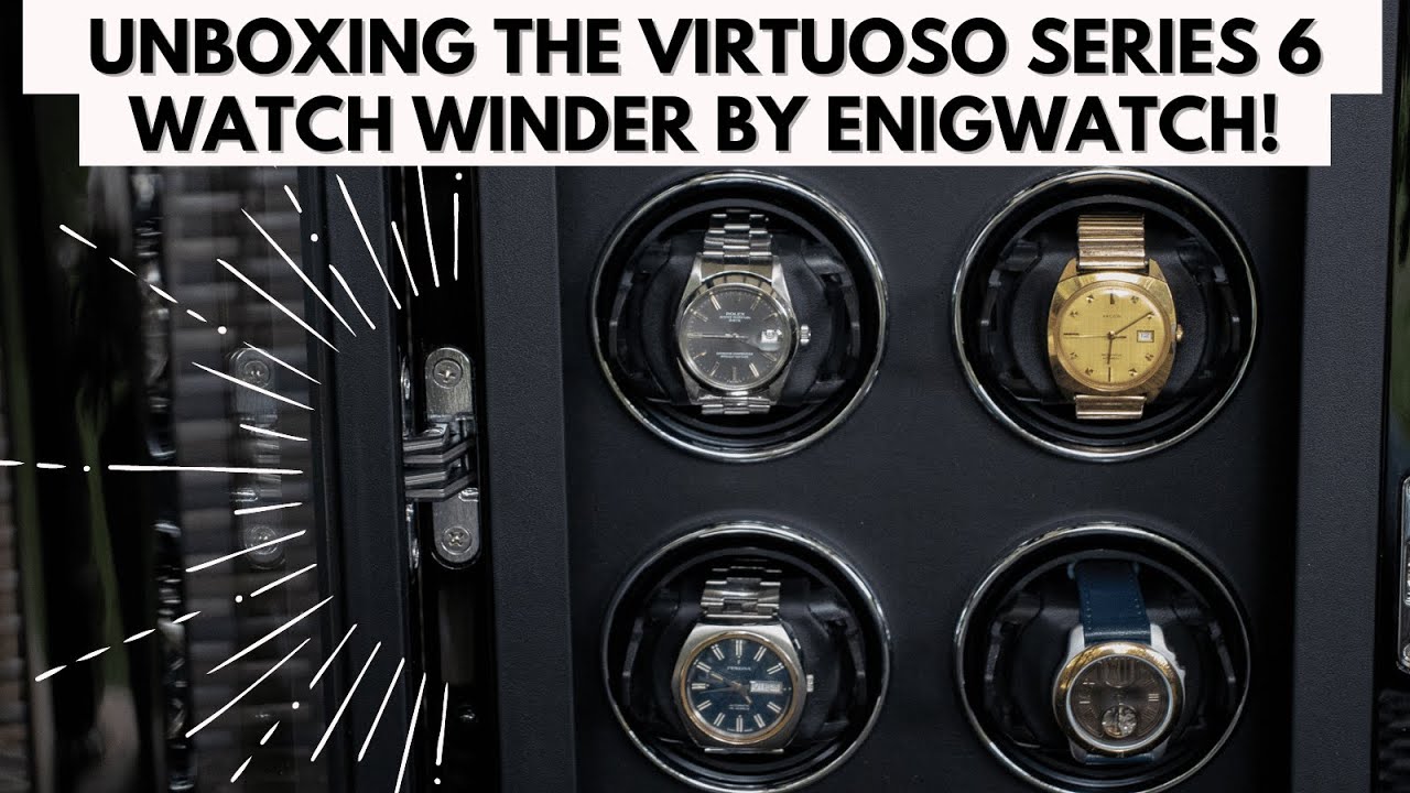 Unboxing the Automatic Watch Winder Case VIRTUOSO™ Series 6 by EnigWatch