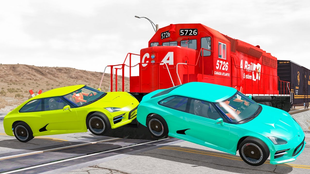Train Accidents #17 - BeamNG DRIVE | SmashChan