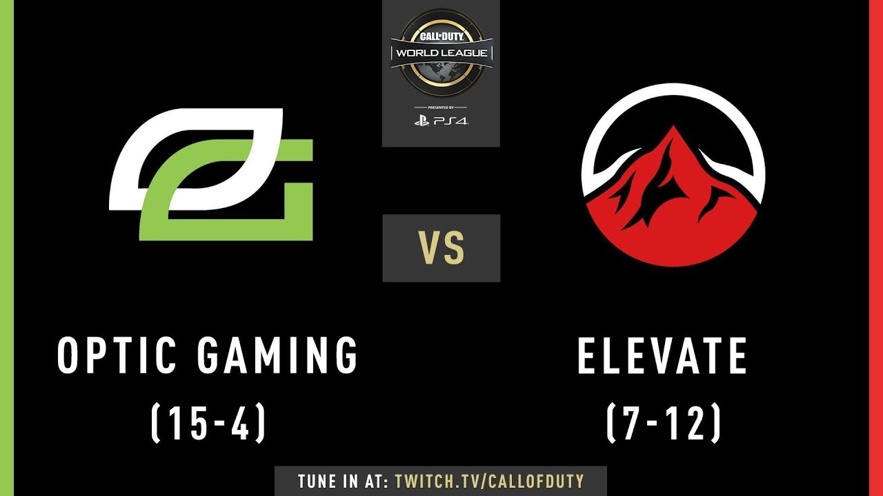 Optic Gaming vs Elevate | CWL Pro League 2019 | Cross-Division | Week 12 | Day 2