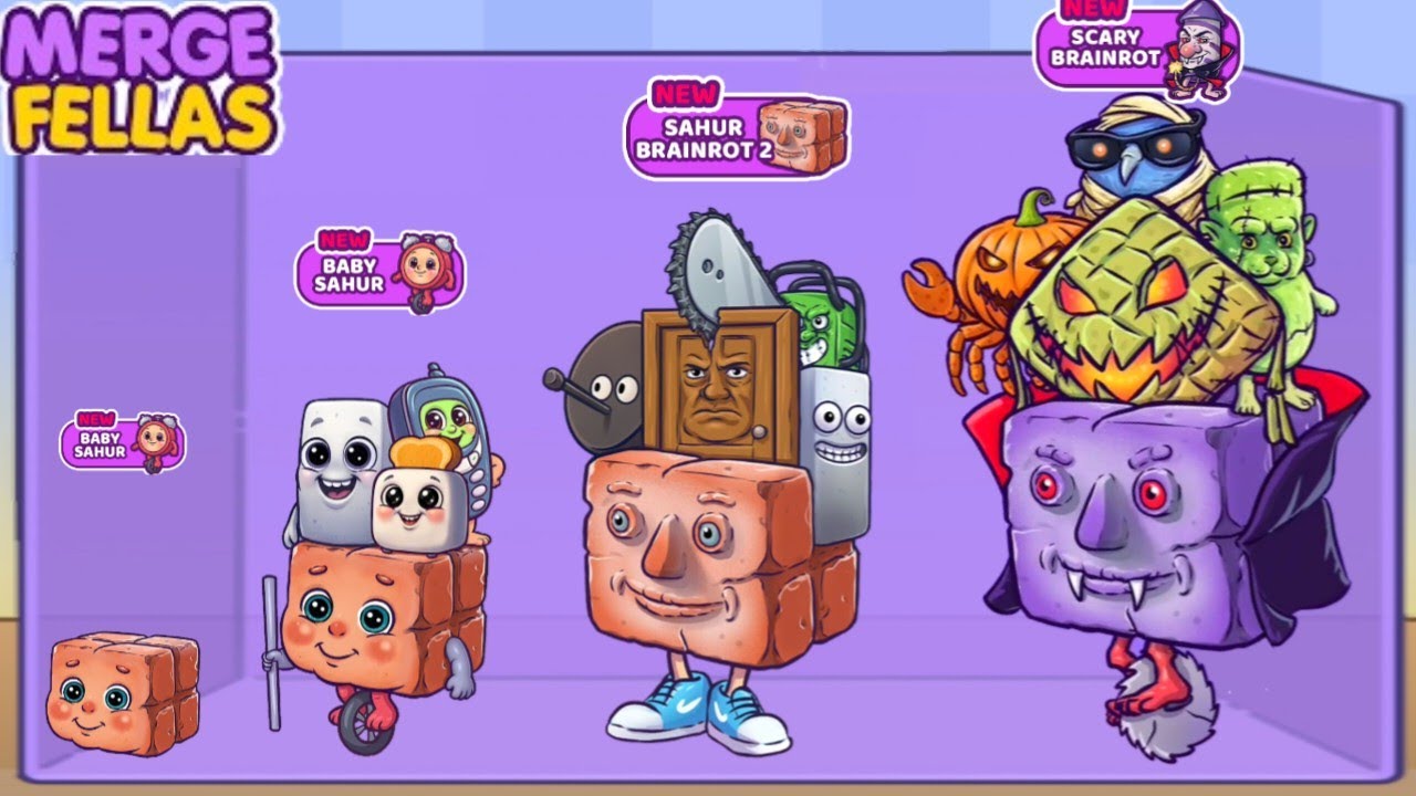 Merge Fellas Boss + Boss Baby SAHUR, SAHUR BRAINROT & SCARY BRAINROT ⁉️ Merge Fellas New Update