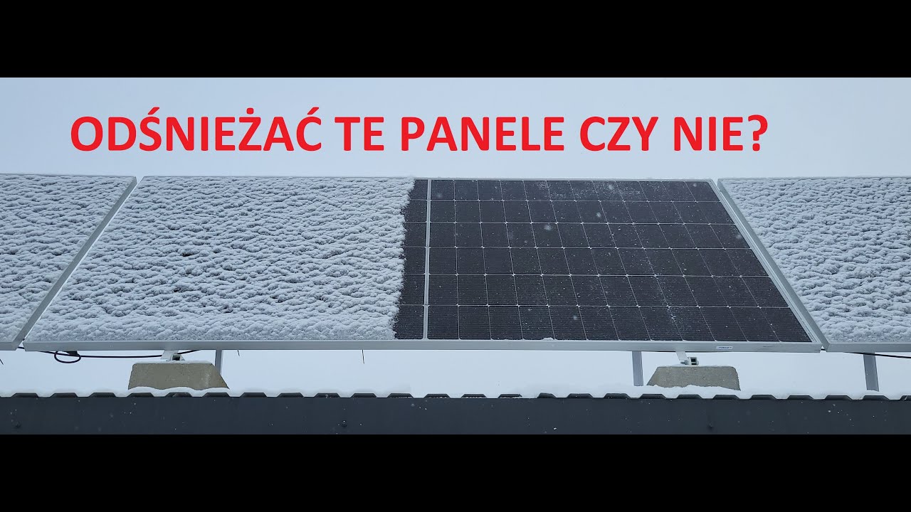 Odśnieżać panele czy nie