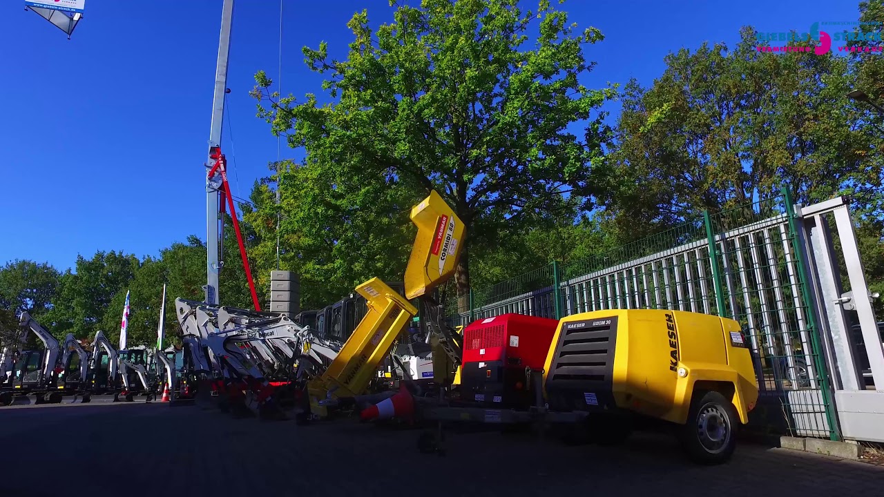 Giebels und Strack Baumaschinen Verkauf und Vermietung in Viersen (4k)