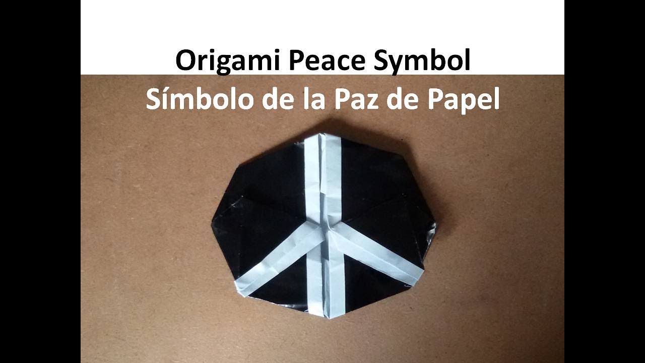 How to Make a Paper Origami Peace Symbol ☮️DIY Handmade Crafts - Cómo Hacer un Simbolo de la Paz