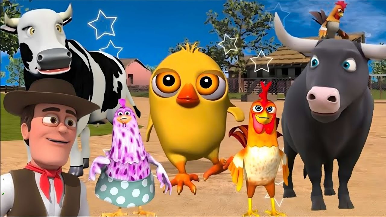 La Vaca Lola y Los Pollitos Dicen Pío | Canciones de la Granja de Zenón 2 | toro y dinosaurio