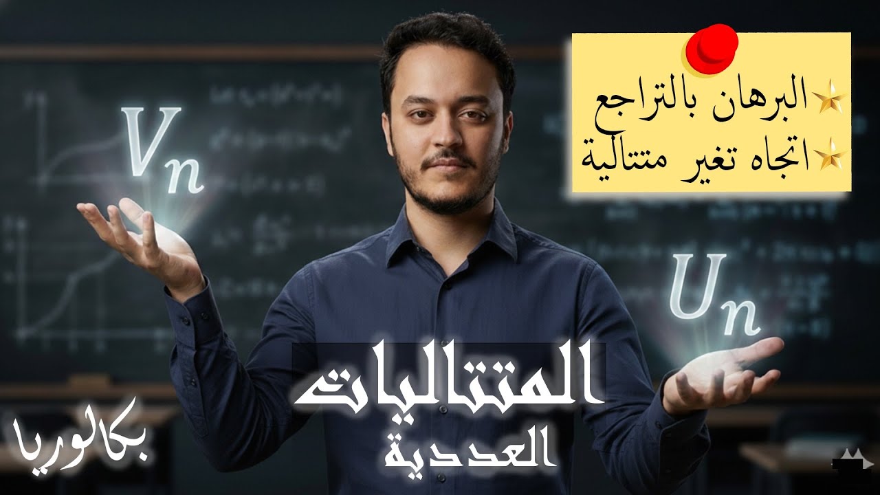 المتتاليات العددية : البرهان بالتراجع و دراسة اتجاه تغير متتالية ✨ابسط شرح  BAC 2026