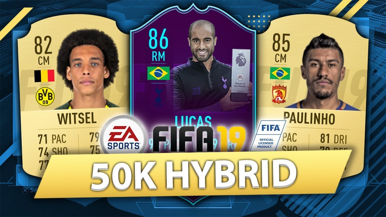 UNBEATABLE 50K HYBRID w/ POTM LUCAS! FIFA 19 SQUAD BUILDER