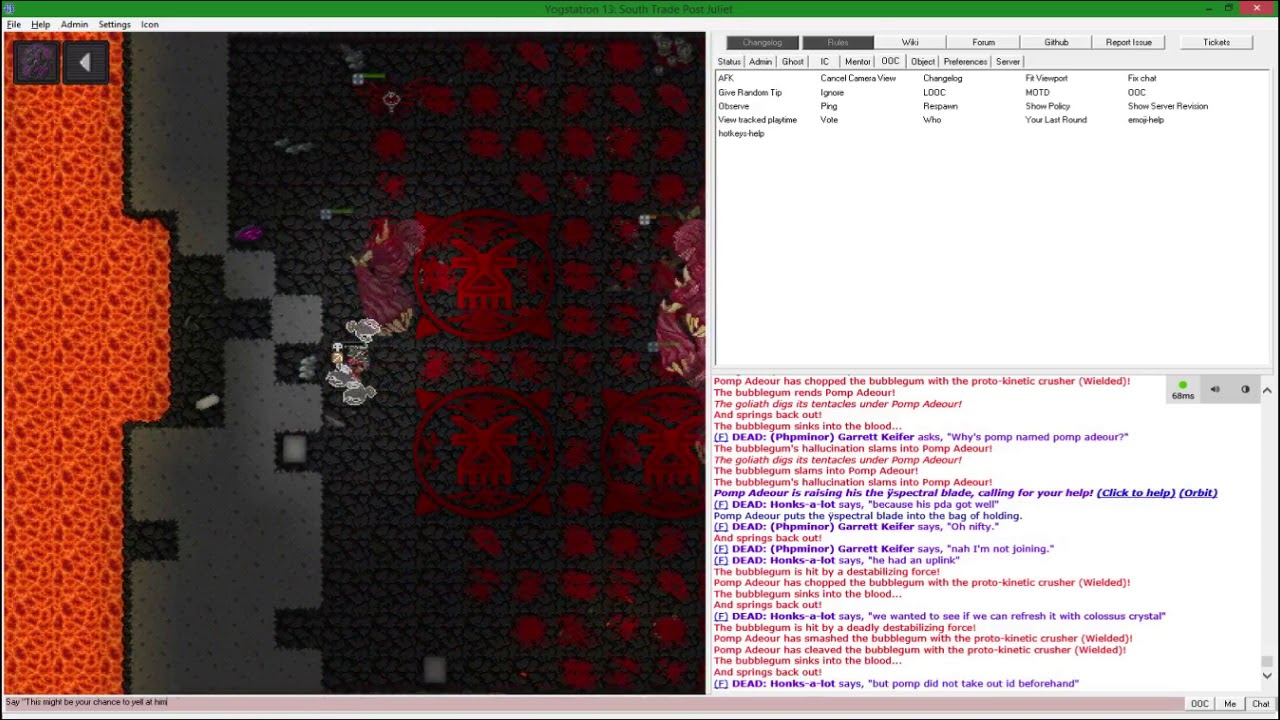 SS13 bubblegum fight w/crusher