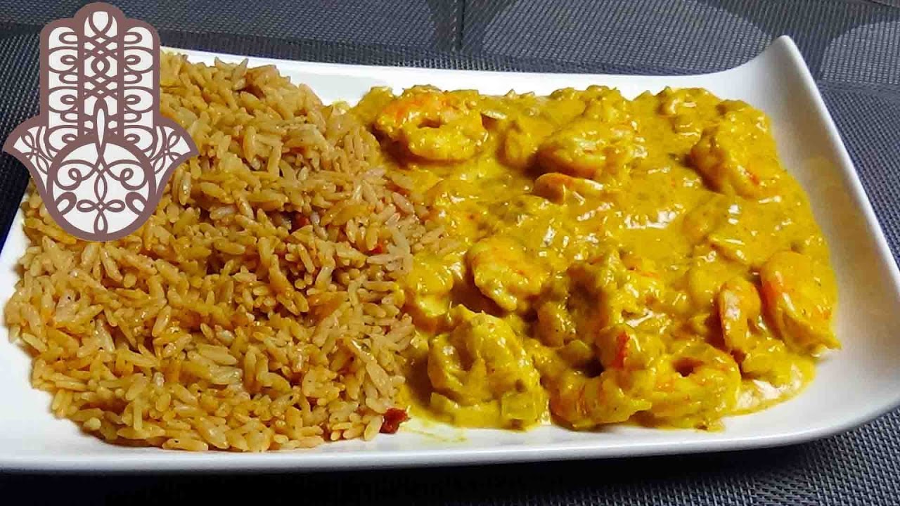 Crevettes au curry
