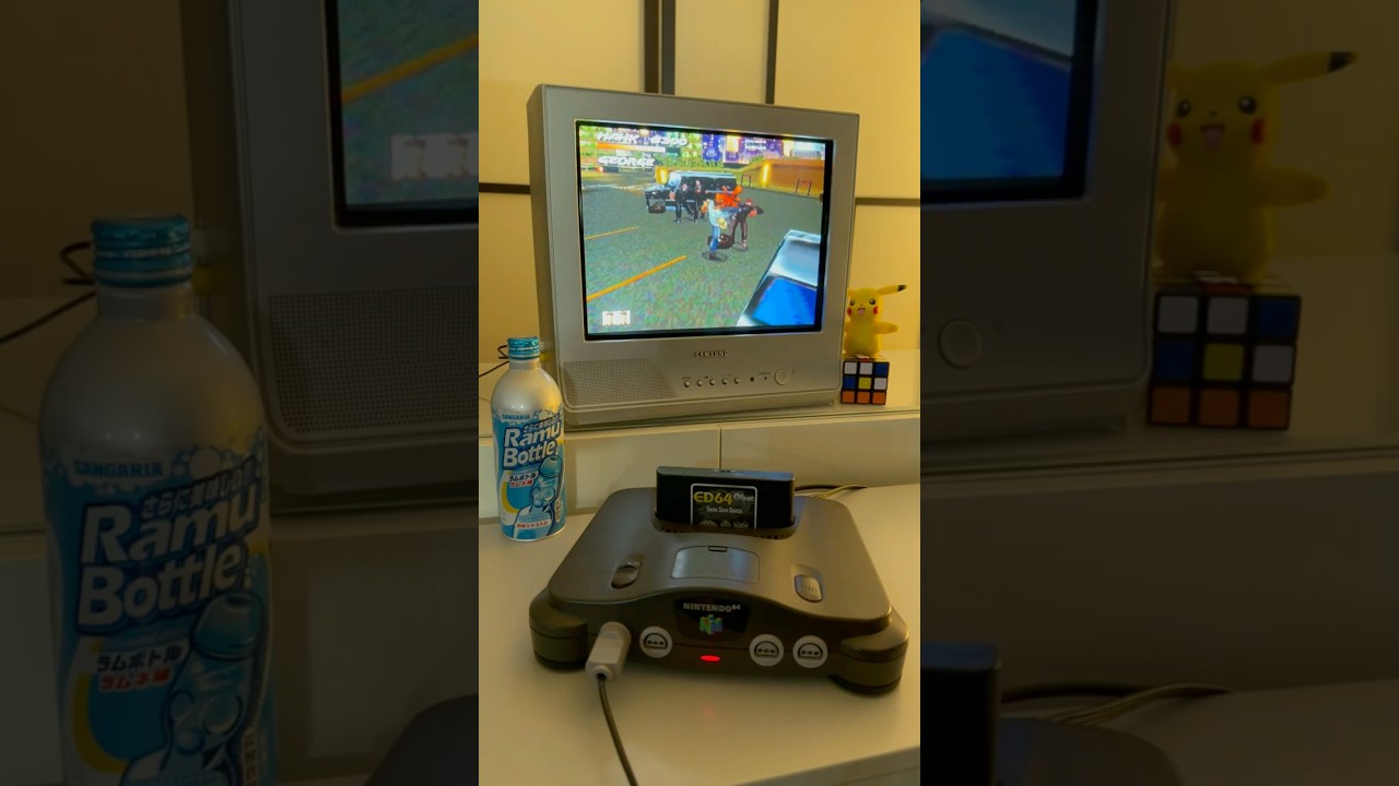 Fighting Force 64 on CRT TV 