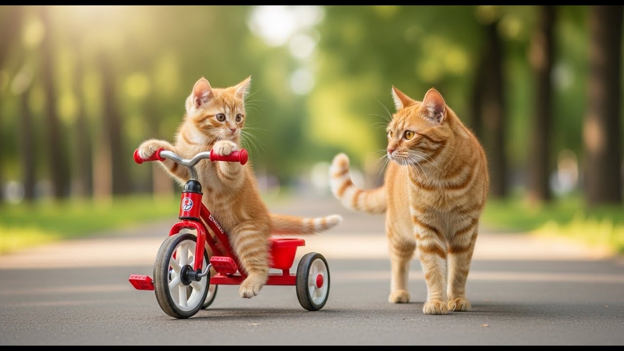 Mama Cat & Kitten’s Sunny Beach Trip 🏖️ | Sweet Animal Story for Kids