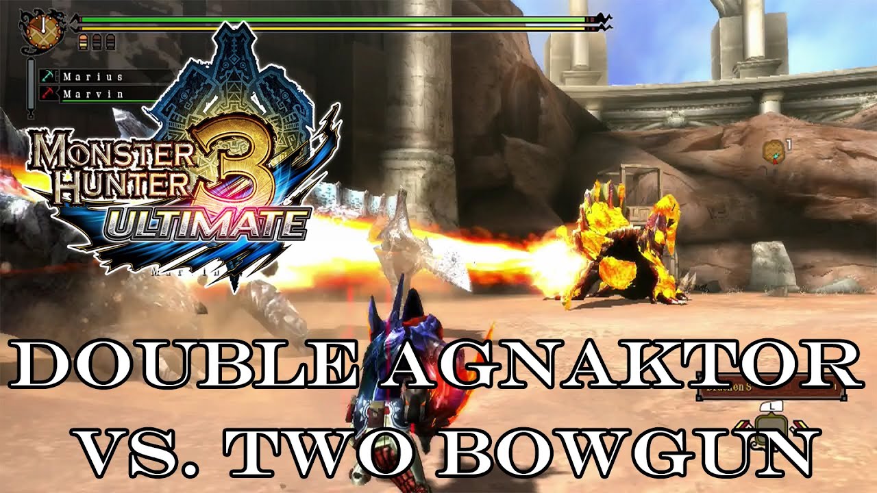 『MH3U | MH3G』[G-Rank★★★] Agnaktor & Glacial Agnaktor (Speedkill/Two Bowgun) 3:59